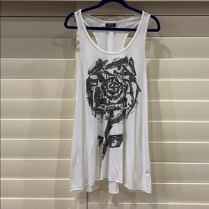Lauren Moshi Tunic Tank Rose 🌹 made of Guns Sz L